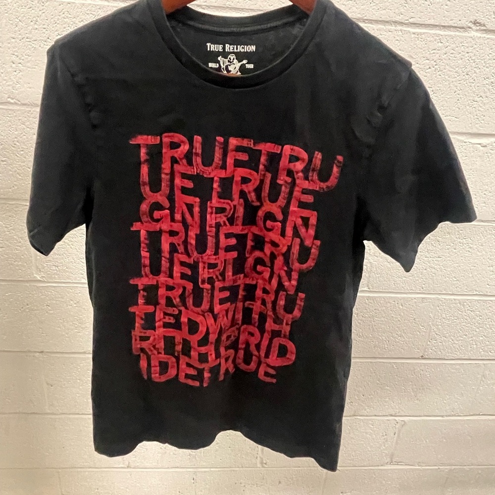 True Religion Black Graphic Tee